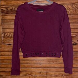Victoria Sport Women's Burgundy/Purple Crewneck